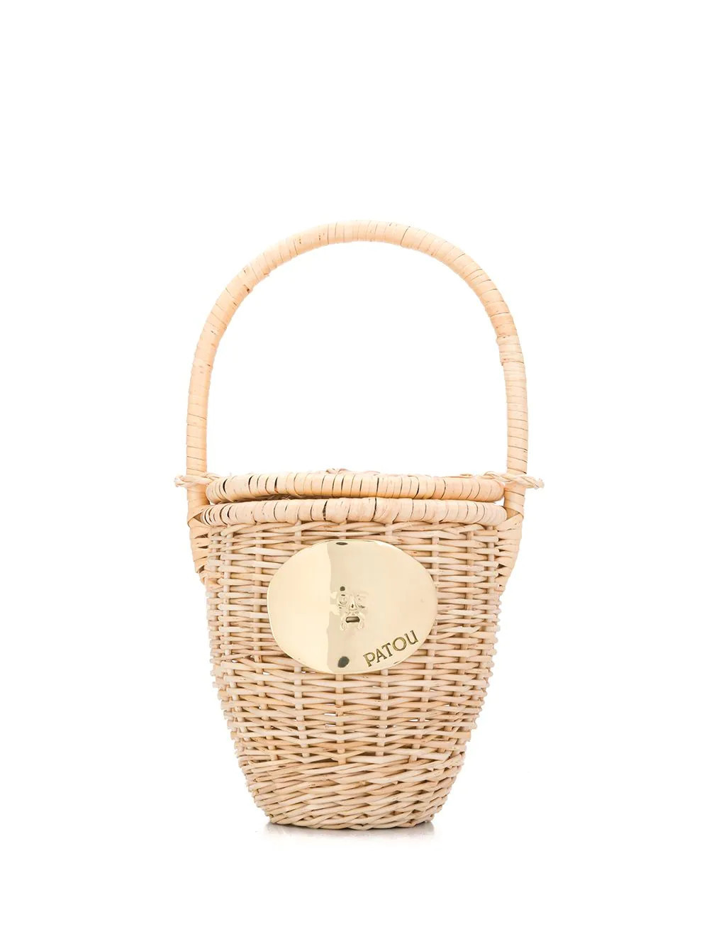 Patou - Bolsa bucket de vime - mulher - palha - Tamanho único - Neutro | Farfetch (BR)