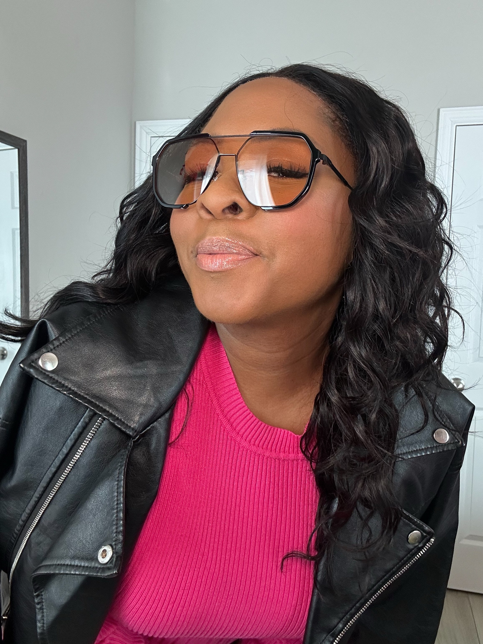 Just ready for the vibes for Spring🩷 #spring #springoutfits #style #fashion #amazon #pink # leatherjackets 

#LTKSeasonal #LTKMidsize #LTKSpringSale