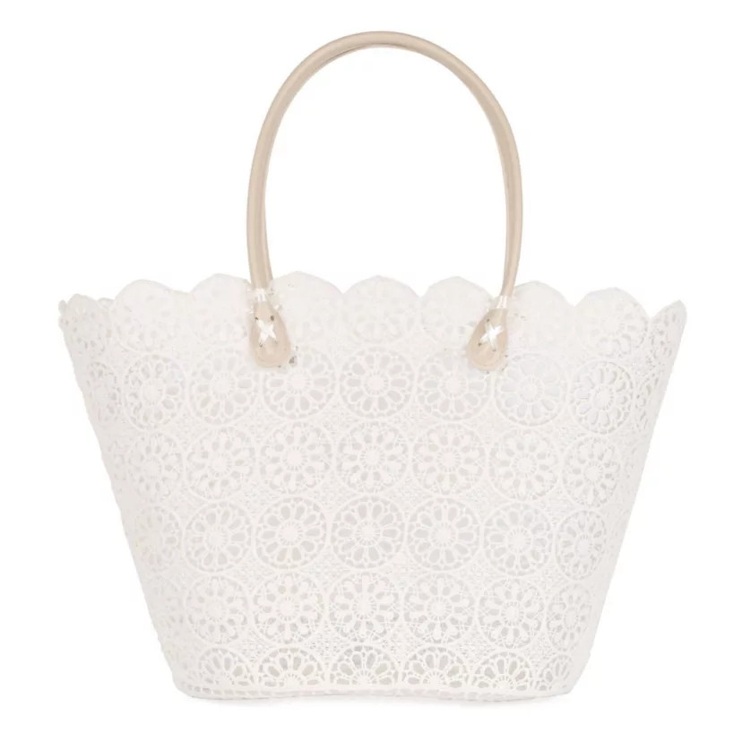 Riki & Romi Lace Tote Medium Trixy Cream | Belk