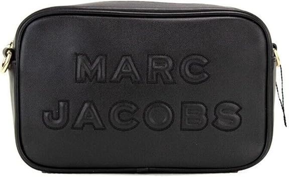 Marc Jacobs Flash Leather Crossbody Bag (Black Gold) | Amazon (US)