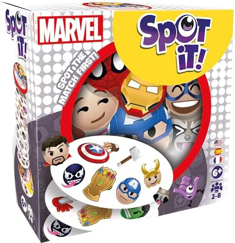 Asmodee Spot It! Marvel Emojis Card Game (2024 Refresh) - Eco-Sleeve Edition, 5-in-1 Visual Perce... | Amazon (US)
