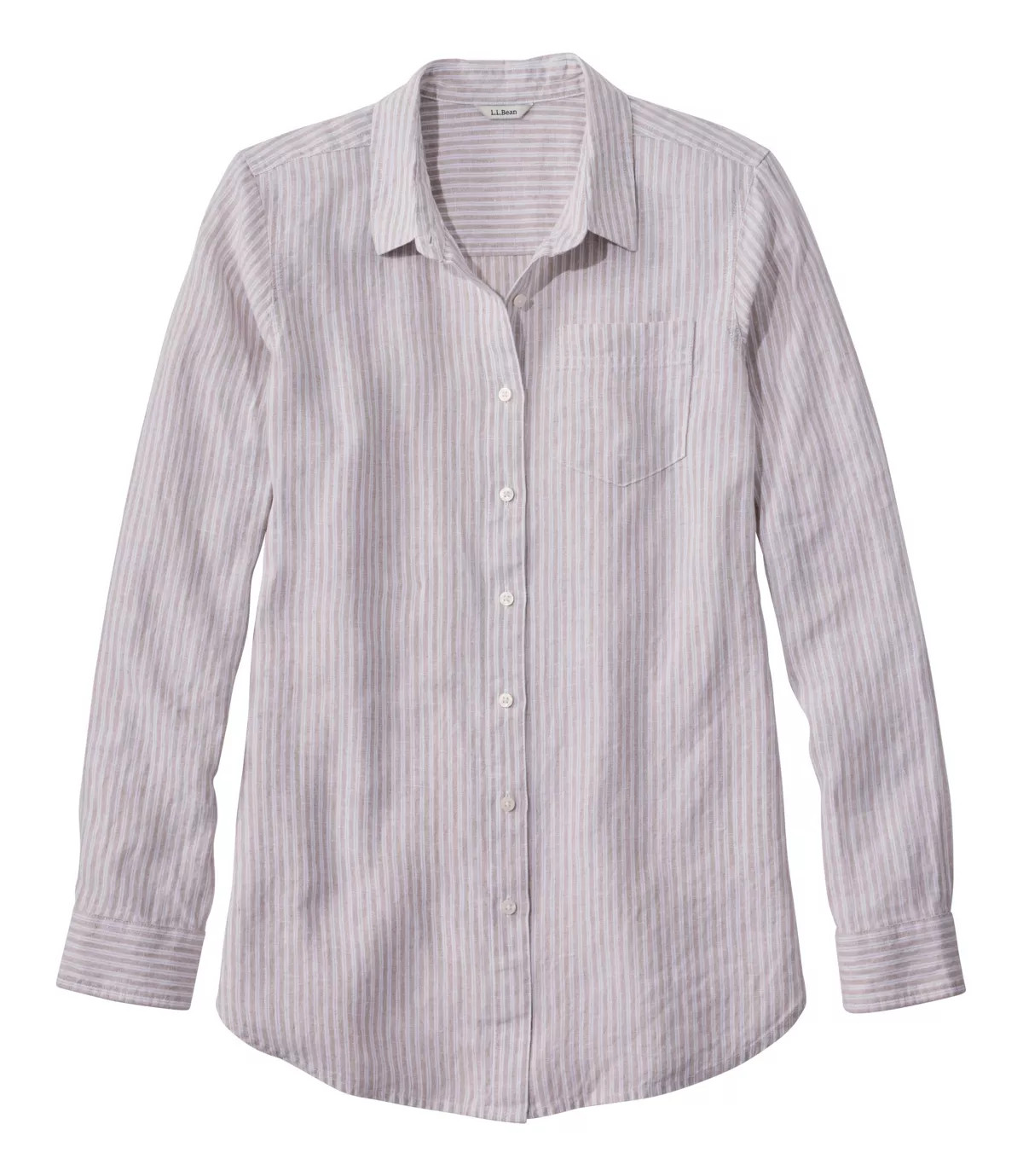 Women's Premium Washable Linen Shirt, Tunic Stripe | L.L. Bean