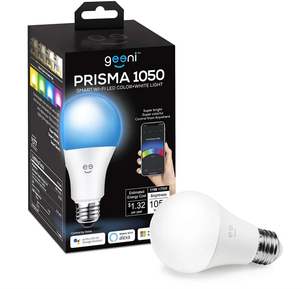 Geeni Geeni Prisma 1050 75 -Watt EQ A21 Dimmable Smart LED General purpose Light Bulb | GN-BW904-999 | Lowe's