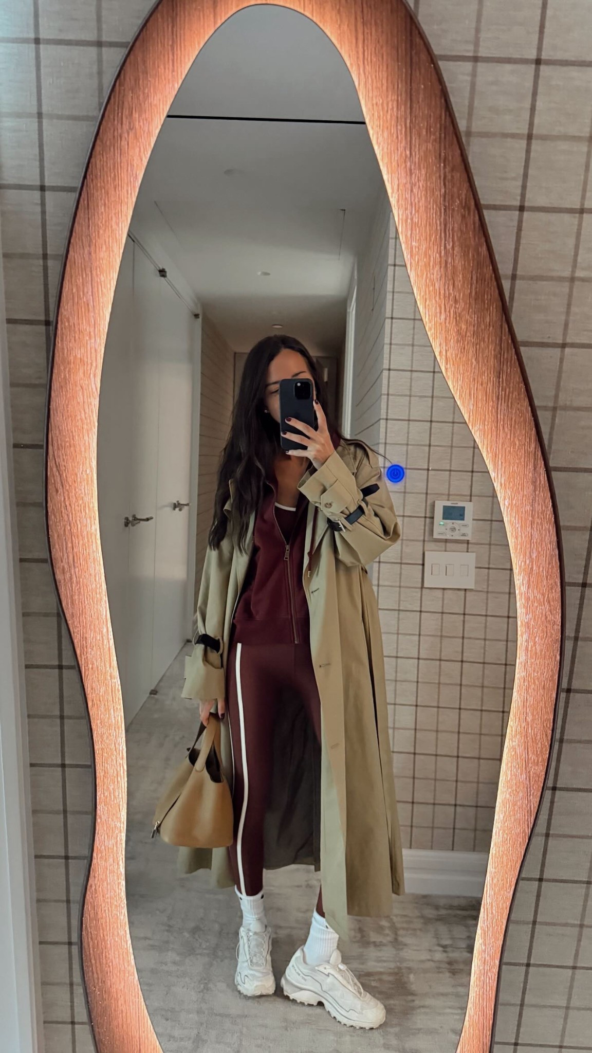 Burgundy workout look 🖤