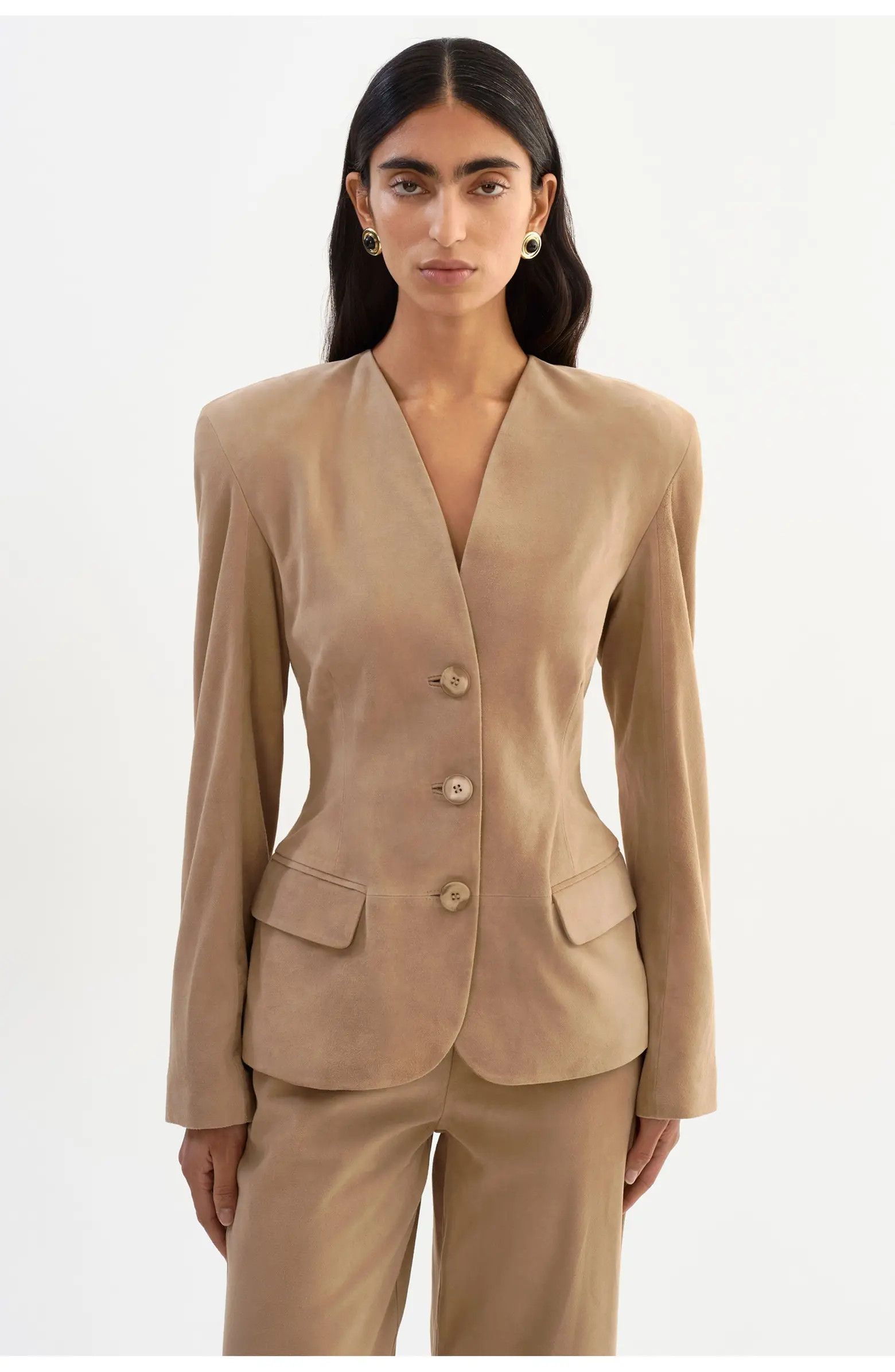 Abitha | Suede Hourglass Jacket | Nordstrom
