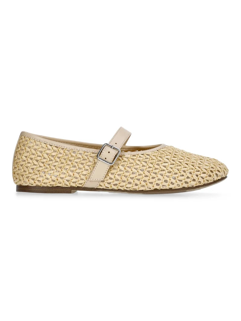 Weekend Academy Girls Woven Ballet Flats | Walmart (US)