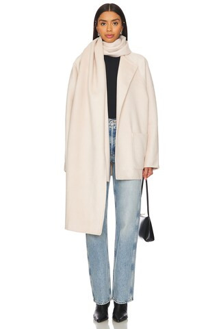 EAVES Osher Wool Coat in Ivory from Revolve.com | Revolve Clothing (Global)