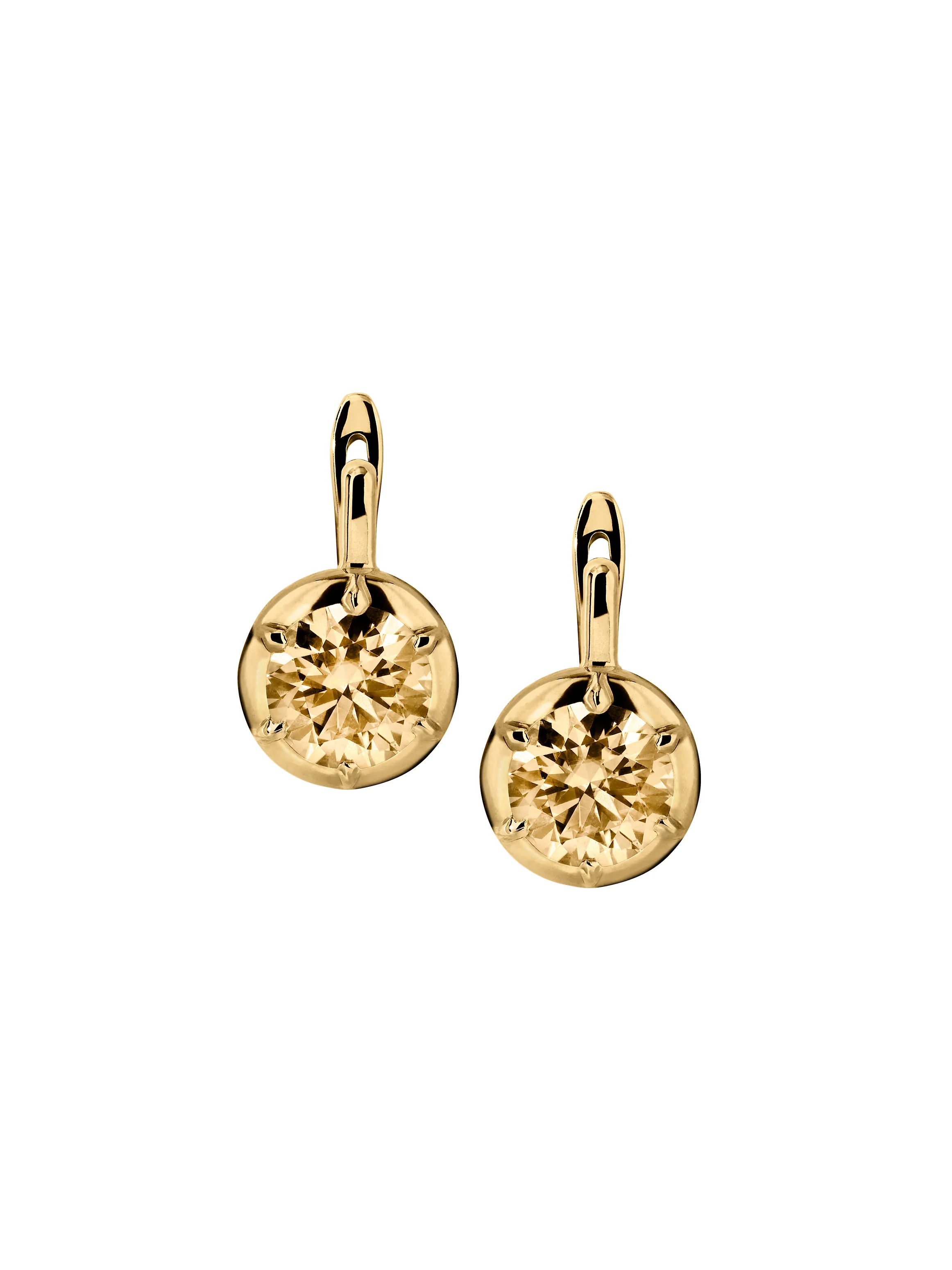 MAXWELL EARRINGS IN HONEY MOISSANITE | Dorsey