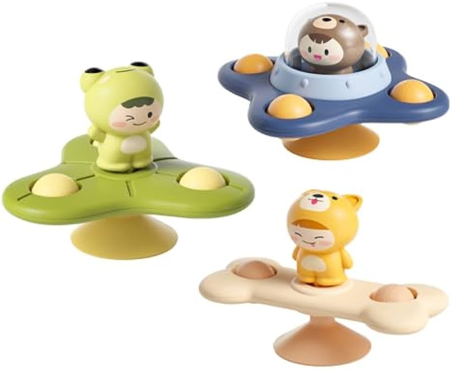 Suction Cup Spinner Toys for Boys, Sensory Spinning Tops Toy for Toddlers, First Birthday Baby Gi... | Amazon (US)