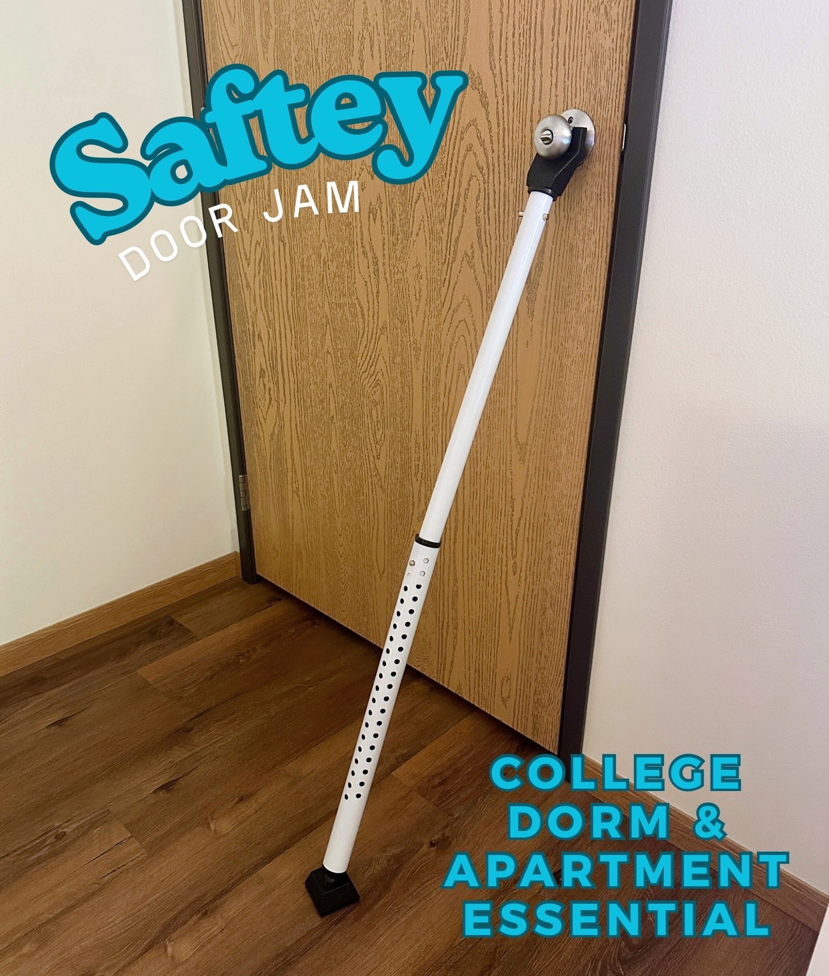 Safety Door Jam - College Dorm & Apartment Essential

~ back to school shopping, dorm must haves, items for college, college girl, dorm room ideas, college packing list