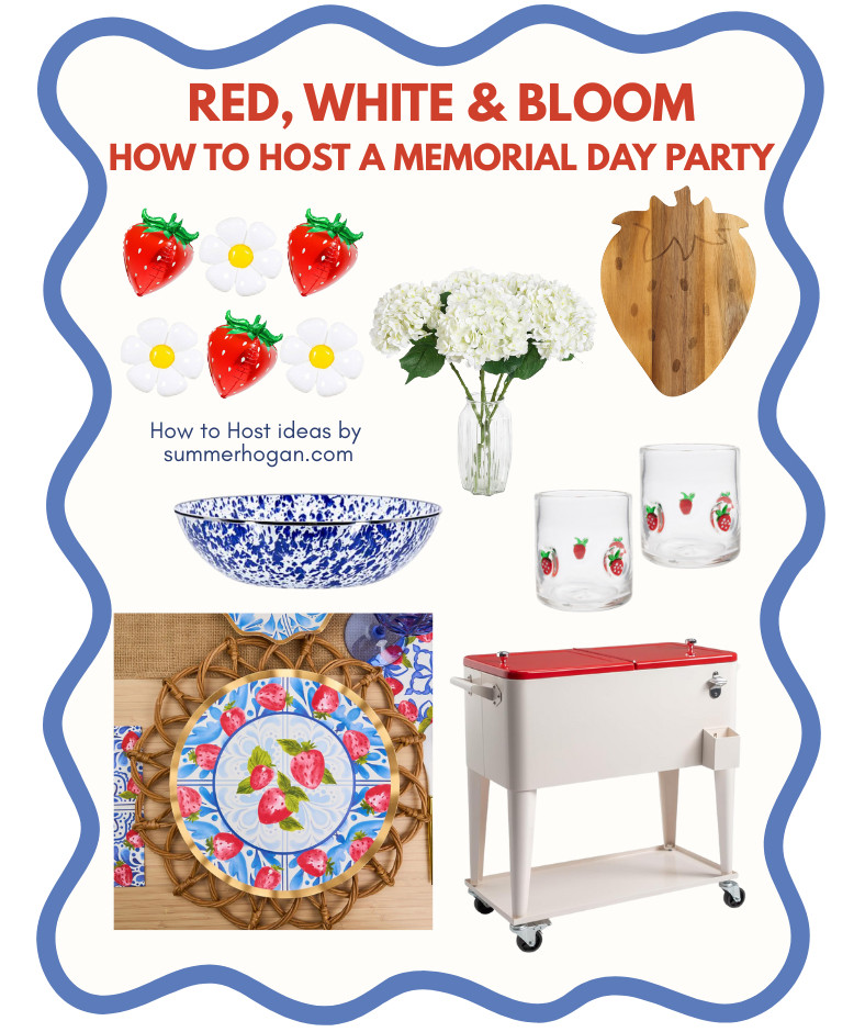 Red, White & Bloom! How to host a Memorial Day Party. 

#redwhiteandbloom  

 #LTKHome #LTKParties