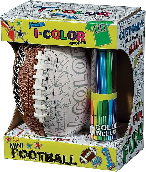 Franklin Sports iColor Kids Mini Football or Soccer Ball- Custom Color Youth Junior Ball with Mar... | Amazon (US)