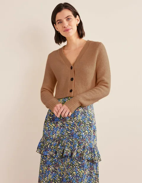 Cropped V-Neck Cardigan | Boden (US)