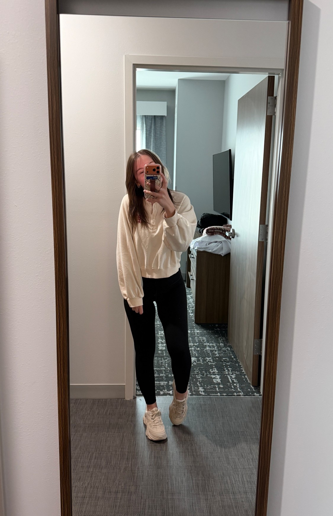 Cozy travel outfit / these old navy leggings are soooo soft and comfy! The best sneakers by Sketchers - perfect bounce and light on the feet!

#LTKFindsUnder50 #LTKootd #LTKTravel