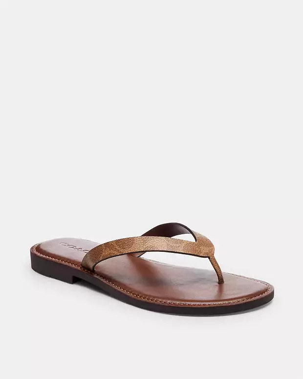 Brianna Flip Flop In Signature Canvas | Coach (US)