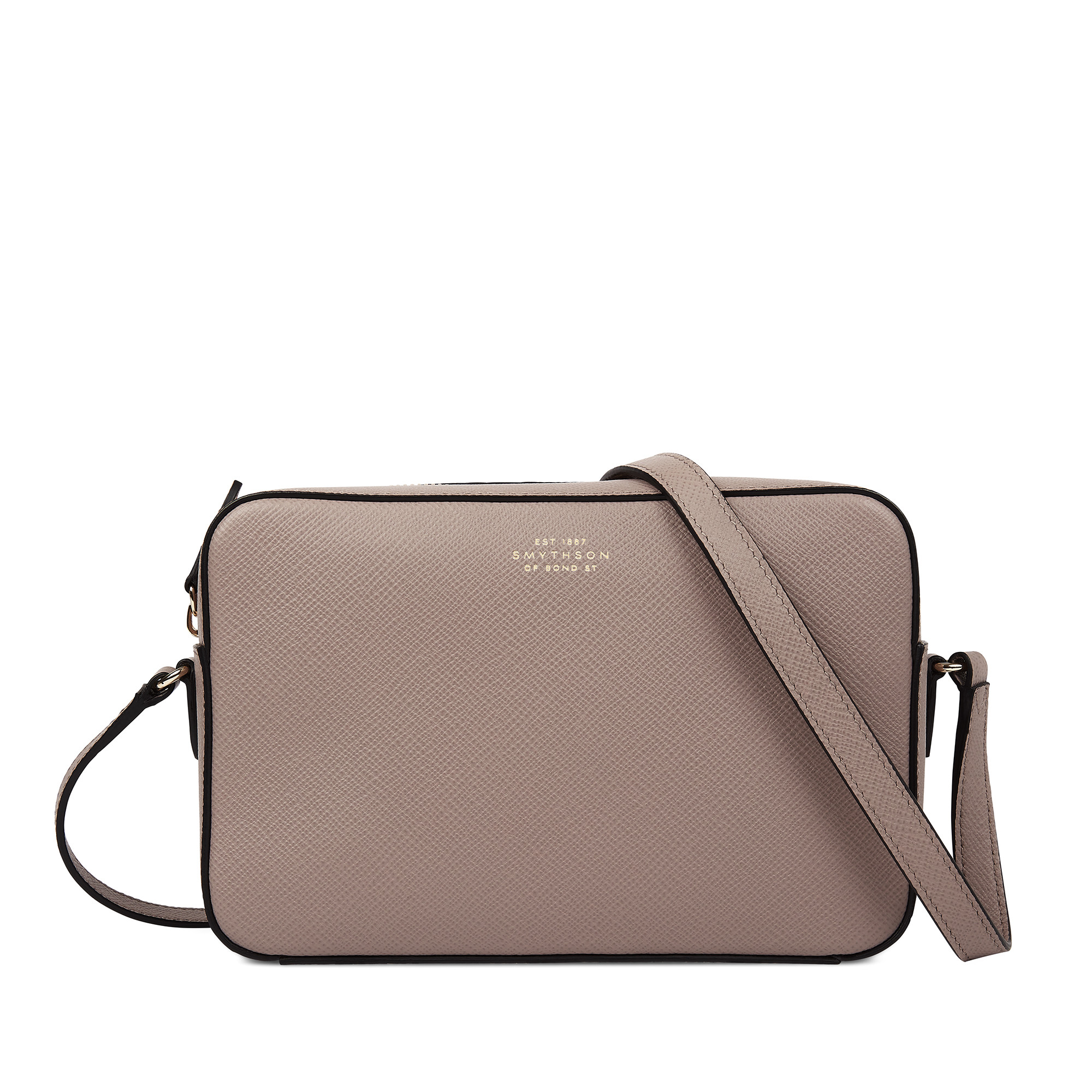 Medium Camera Bag in Panama in taupe | Smythson | Smythson