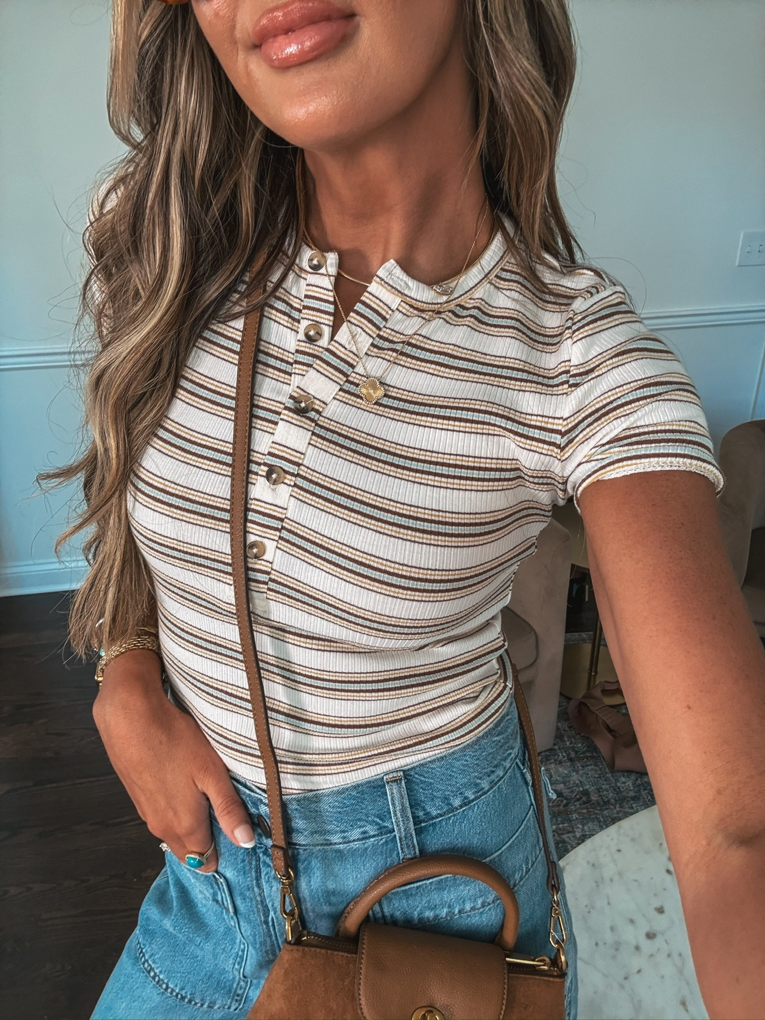 Target new arrivals!!! The colors in this button down ribbed tee is perfect for transitioning into early fall! 🎯

#LTKdayinmylife #LTKootd #LTKgrwm