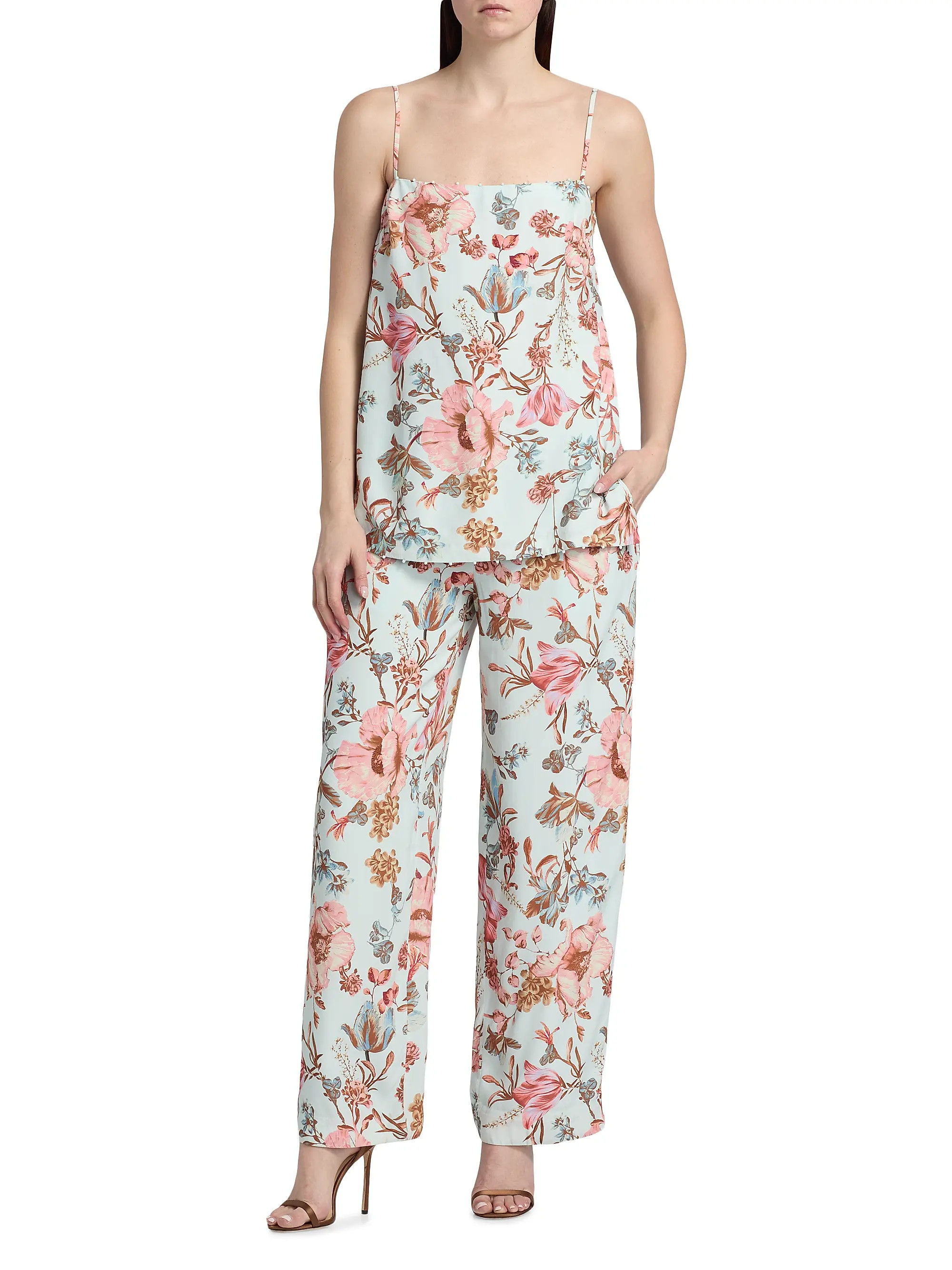 Floral Straight Leg Pants | Saks Fifth Avenue
