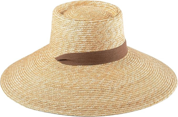 Lack of Color Paloma Sun Hat | Wide Brim Natural Straw Hat for Women, Beach Sun Hat with Detachab... | Amazon (US)