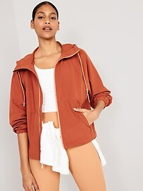 StretchTech Hooded Zip Jacket for Women | Old Navy (US)
