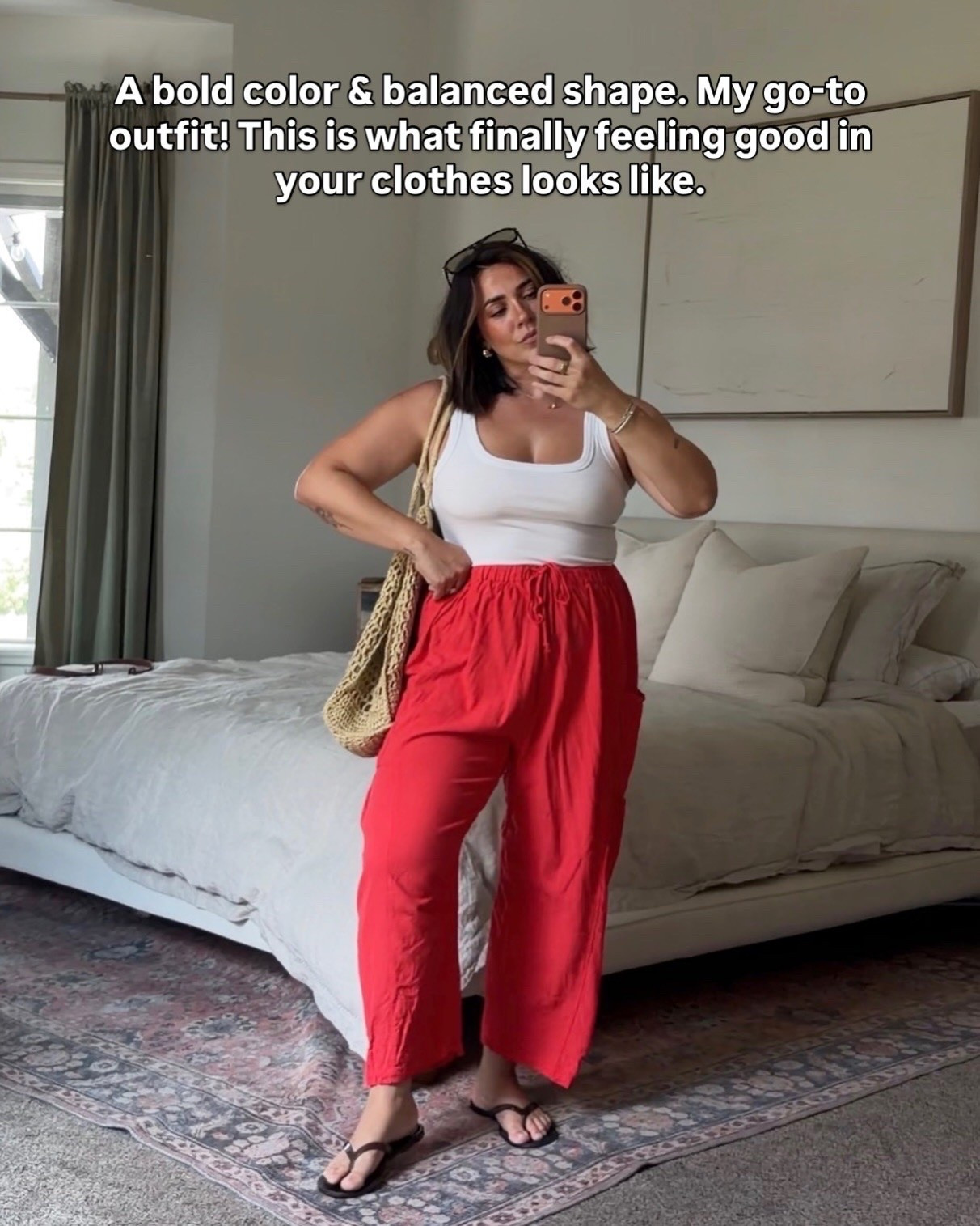 The outfit I feel most confident & comfortable in. These pants are my all time fav! Size M (they run big!)