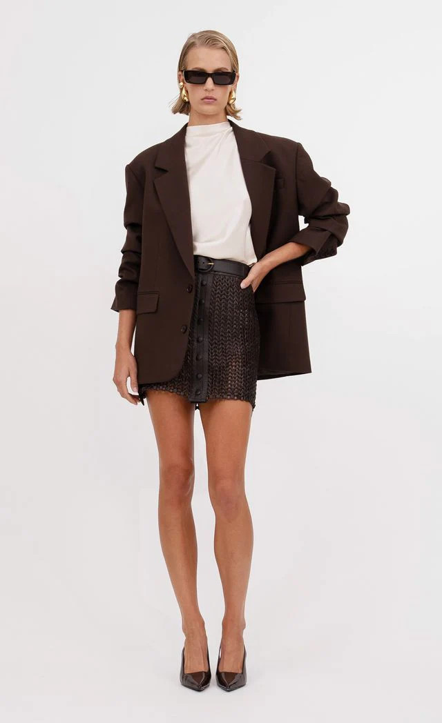 Kaiden Skirt - Chocolate | Nonchalant Label