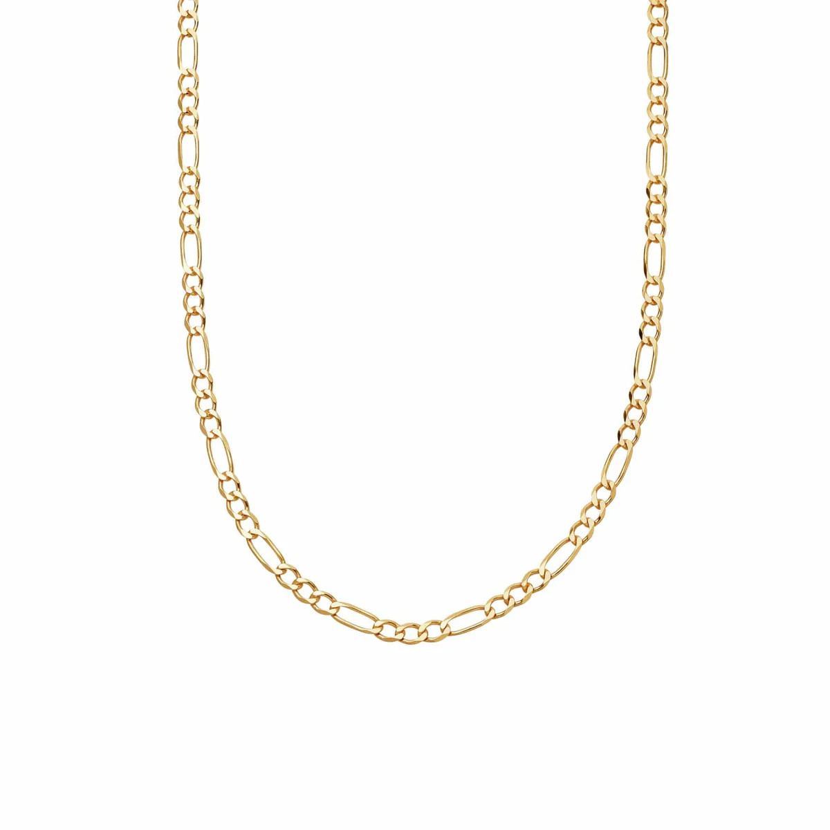 Classic Figaro Chain Necklace 18ct Gold Plate | Daisy London Jewellery