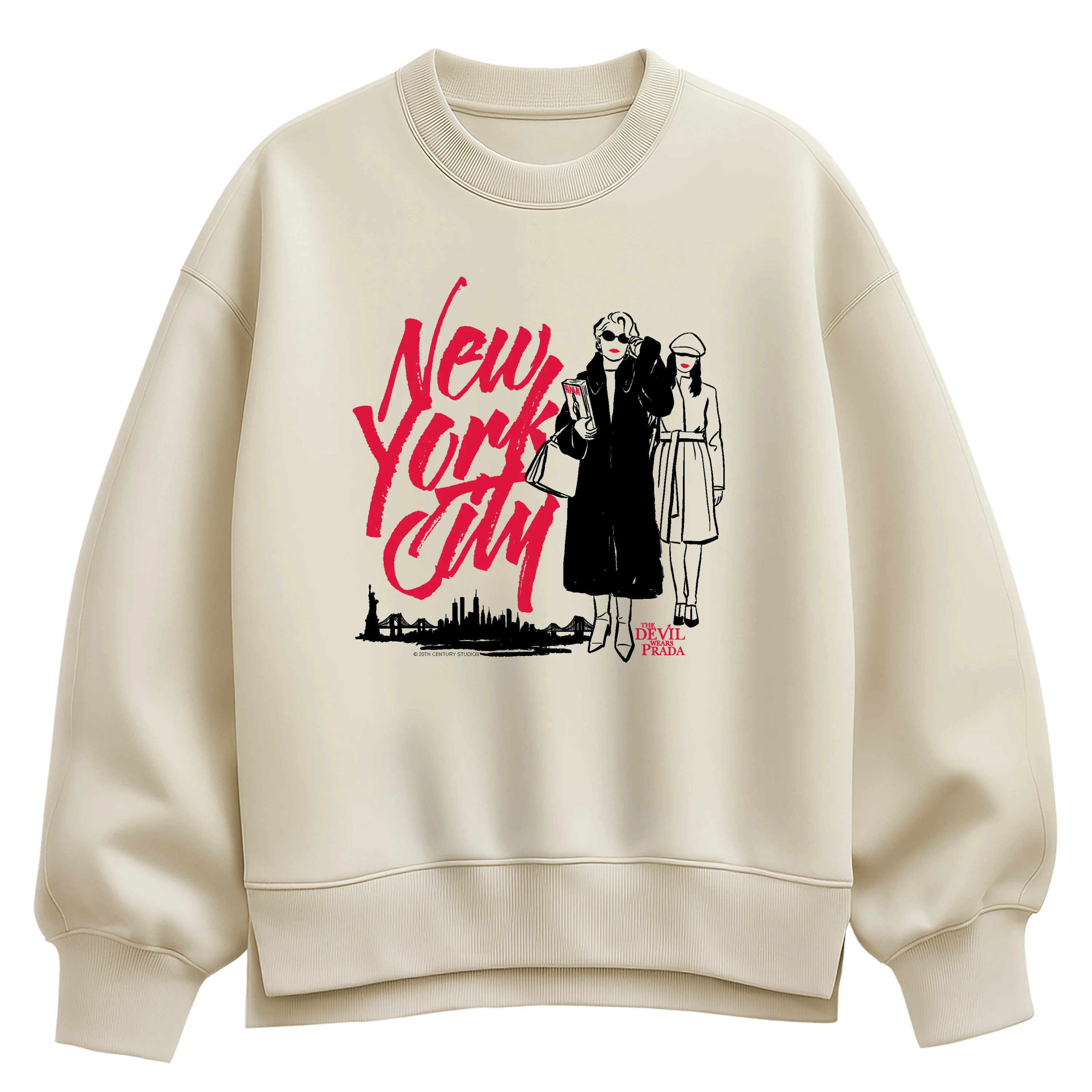 The Devil Wears Prada - New York City - Women's Oversized Fleece Crew Sweatshirt | Zulily