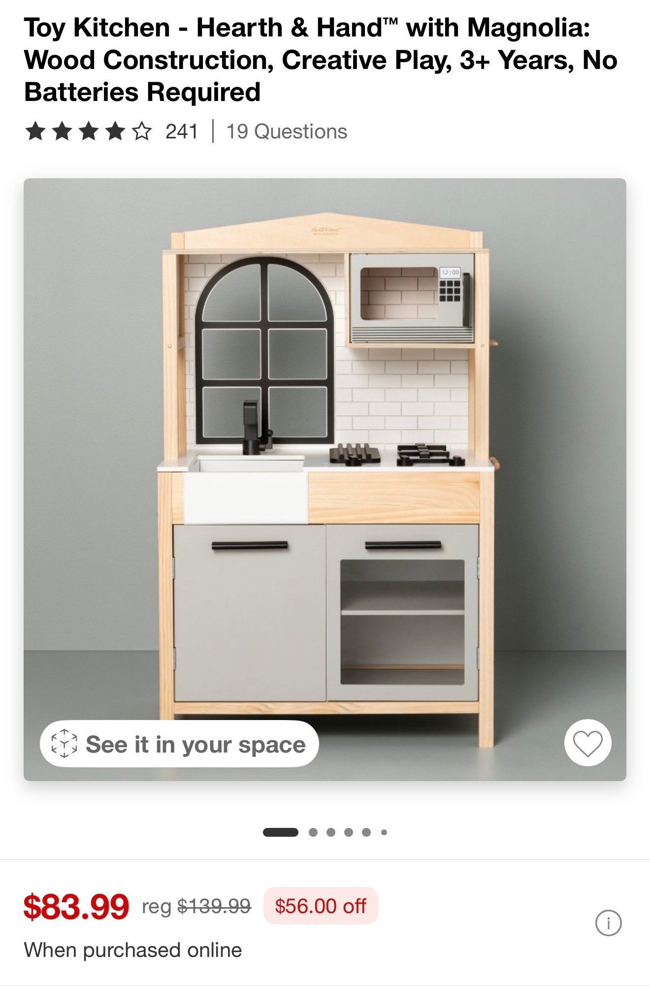 Hearth and hand wooden kitchen! $56 off! 

#LTKSpringSale #LTKWatchNow #LTKFindsUnder100