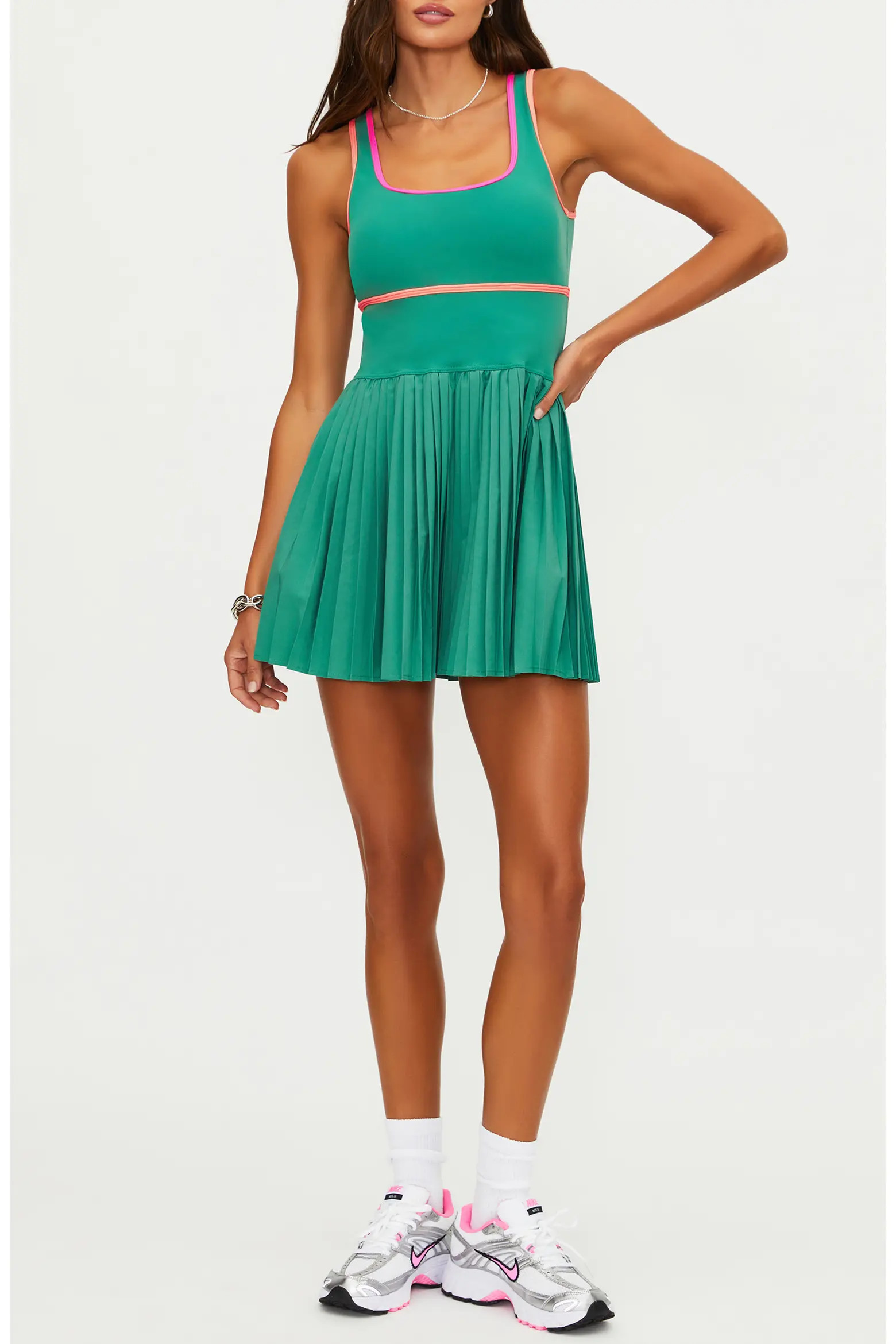 Antonia Pleated Colorblock Minidress (Women) | Nordstrom | Nordstrom