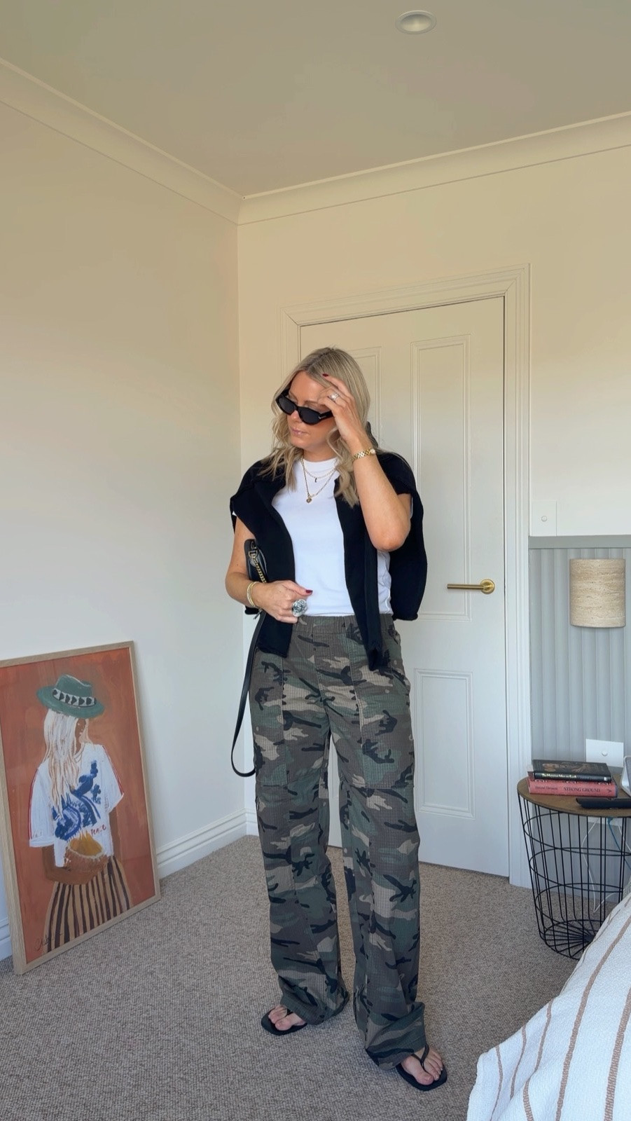 Casual Saturday in fabulous camo cargo pants. My pants are LEM but I’ve linked similar. I’m in a M in the pants and tee and a 10 in the knit x

#LTKaustralia #LTKspring #LTKstyletip