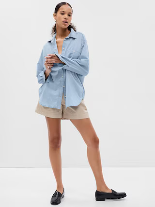 Chambray Denim Big Shirt | Gap (US)