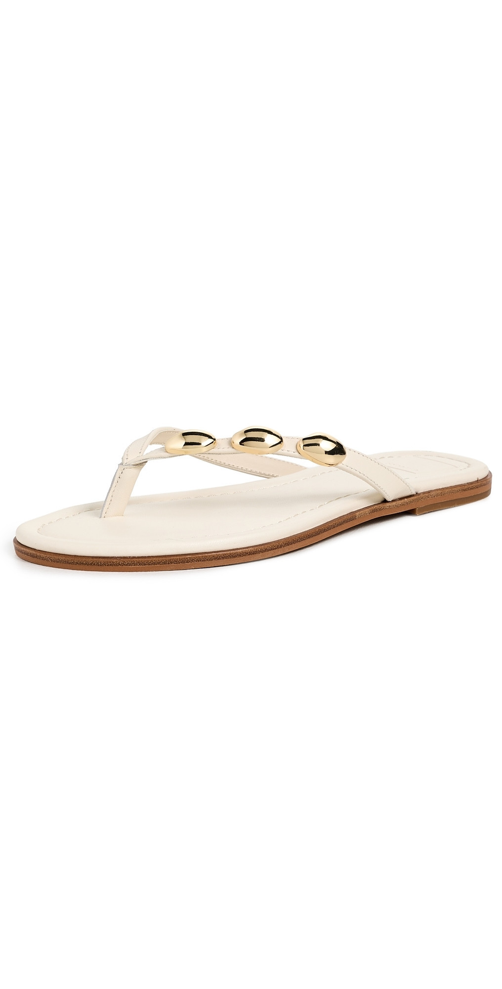 Dolce Vita Juny Thong Sandals Off White Leather 7.5 | Shopbop