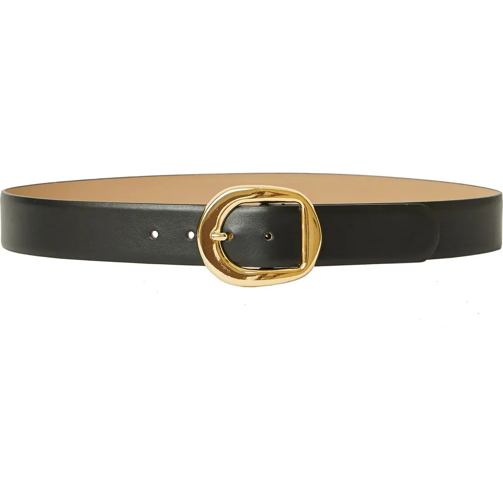 B-Low the Belt Greyson Leather Belt in Black Gold at Nordstrom, Size X-Large | Nordstrom