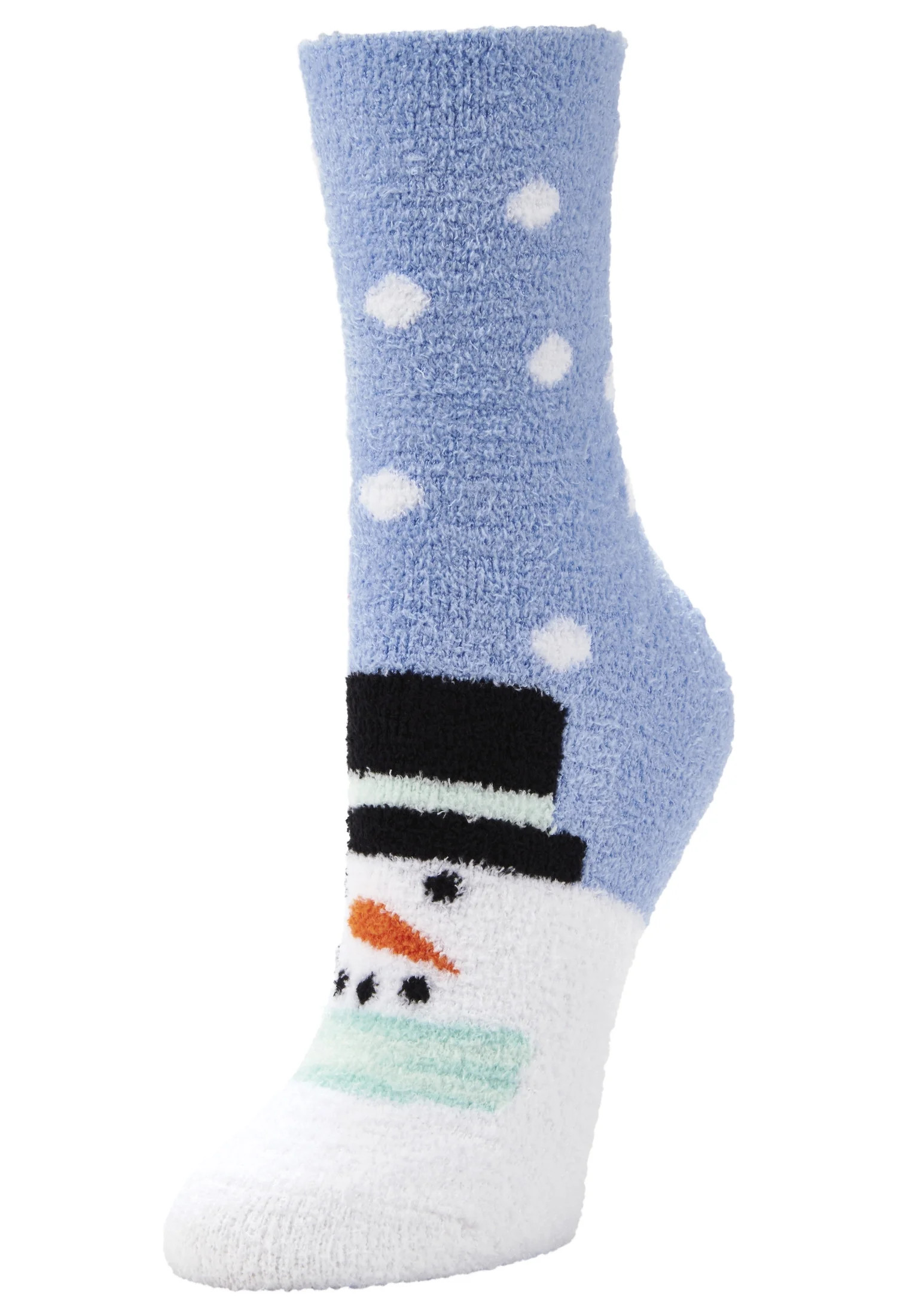 Airplus Holiday Snowman Hat Cozy Crew Socks, Women's 5-10, 1 Pair | Walmart (US)