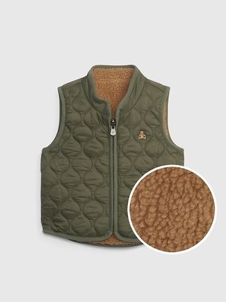 Baby 100% Recycled Reversible Vest | Gap (US)