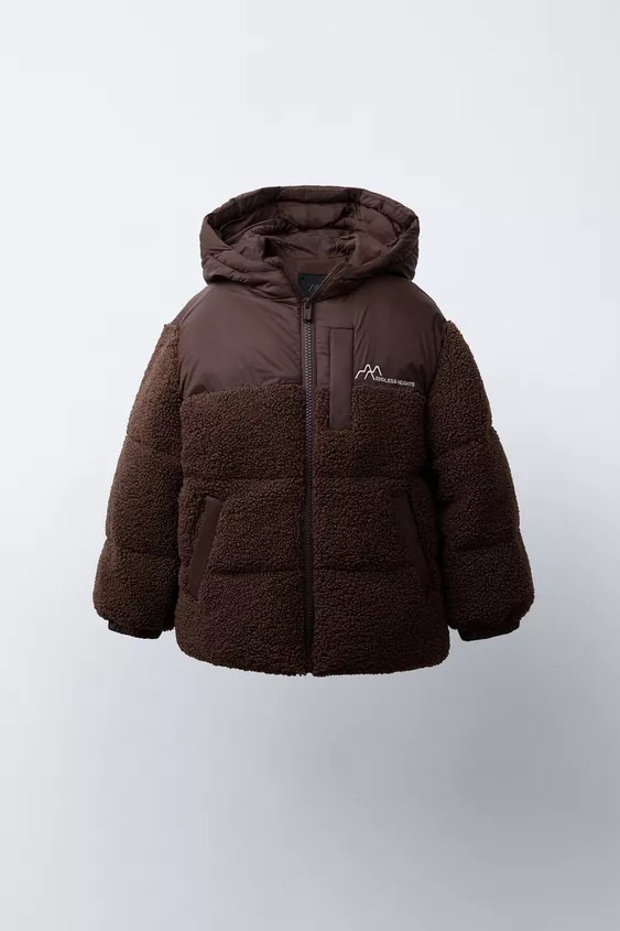 COMBINATION FLEECE COAT | Zara US