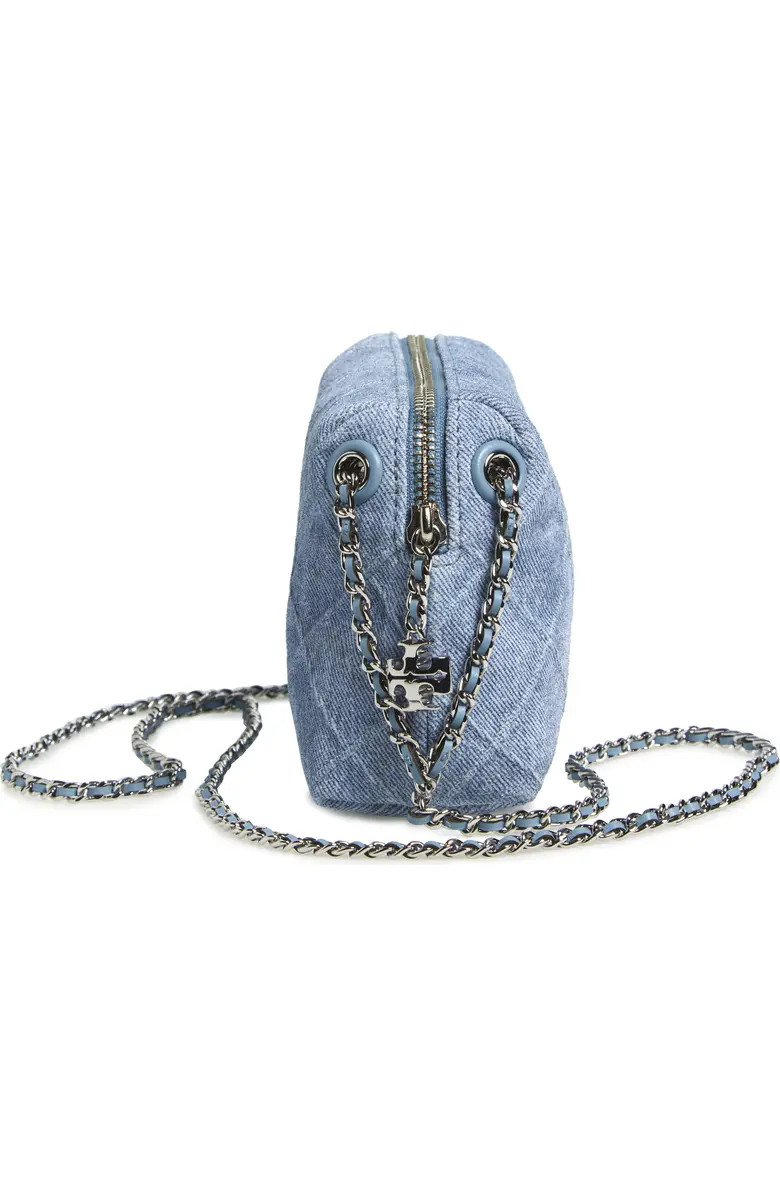 Tory Burch Fleming Denim Suede Crossbody Bag | Nordstrom | Nordstrom