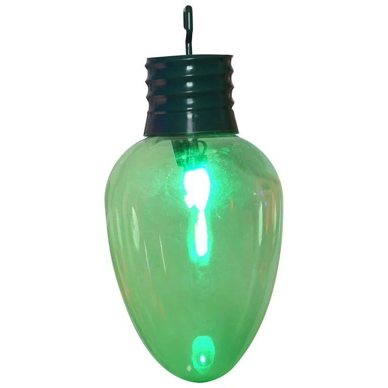 Green LED Hanging Giant Bulb, 14", by Holiday Time | Walmart (US)