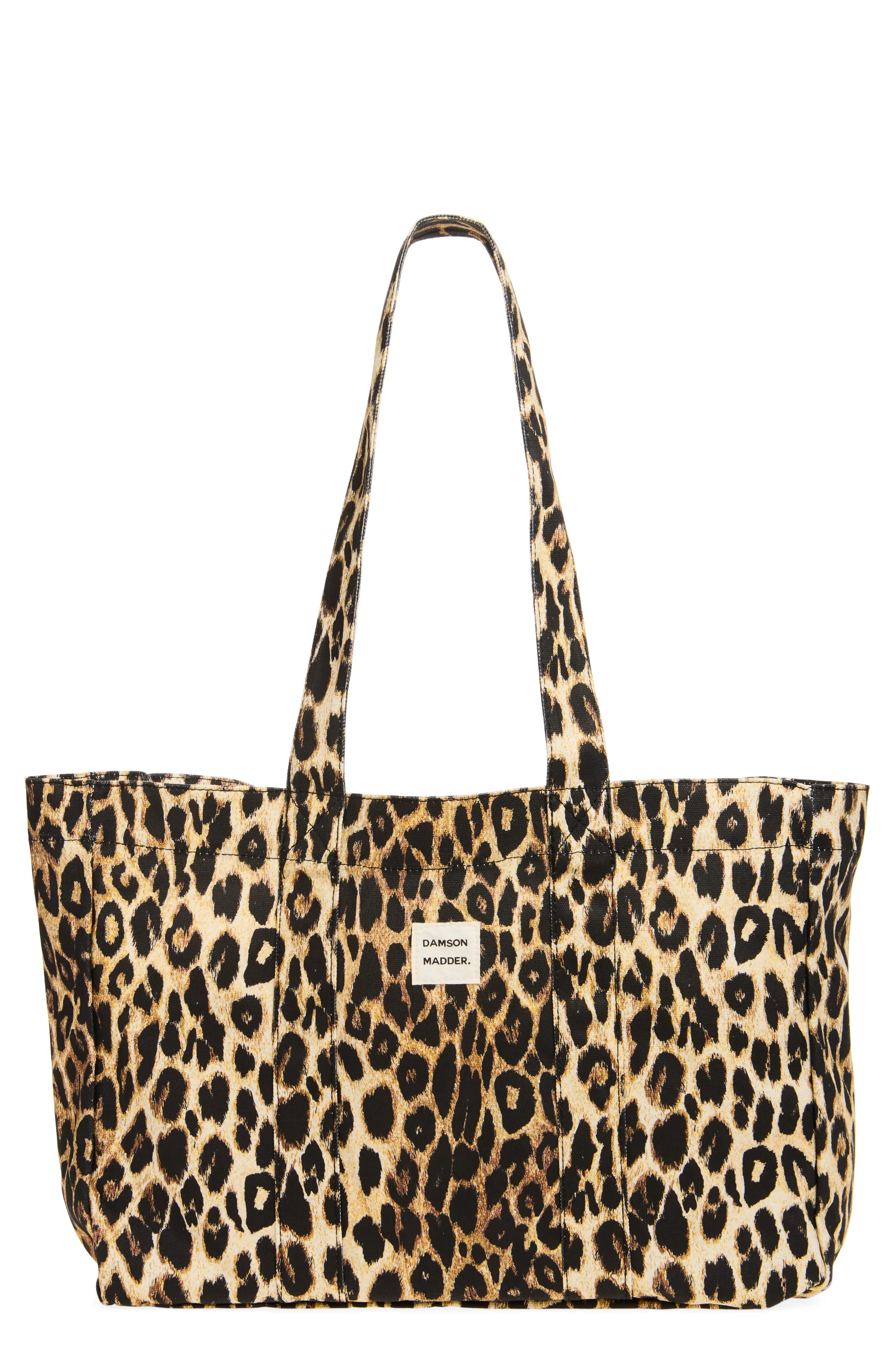 Damson Madder Leopard Canvas Tote (Women) | Nordstrom | Nordstrom