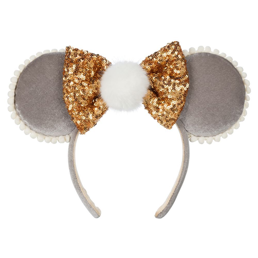 Minnie Mouse Ear Headband with Pom and Sequin Bow | Disney Store