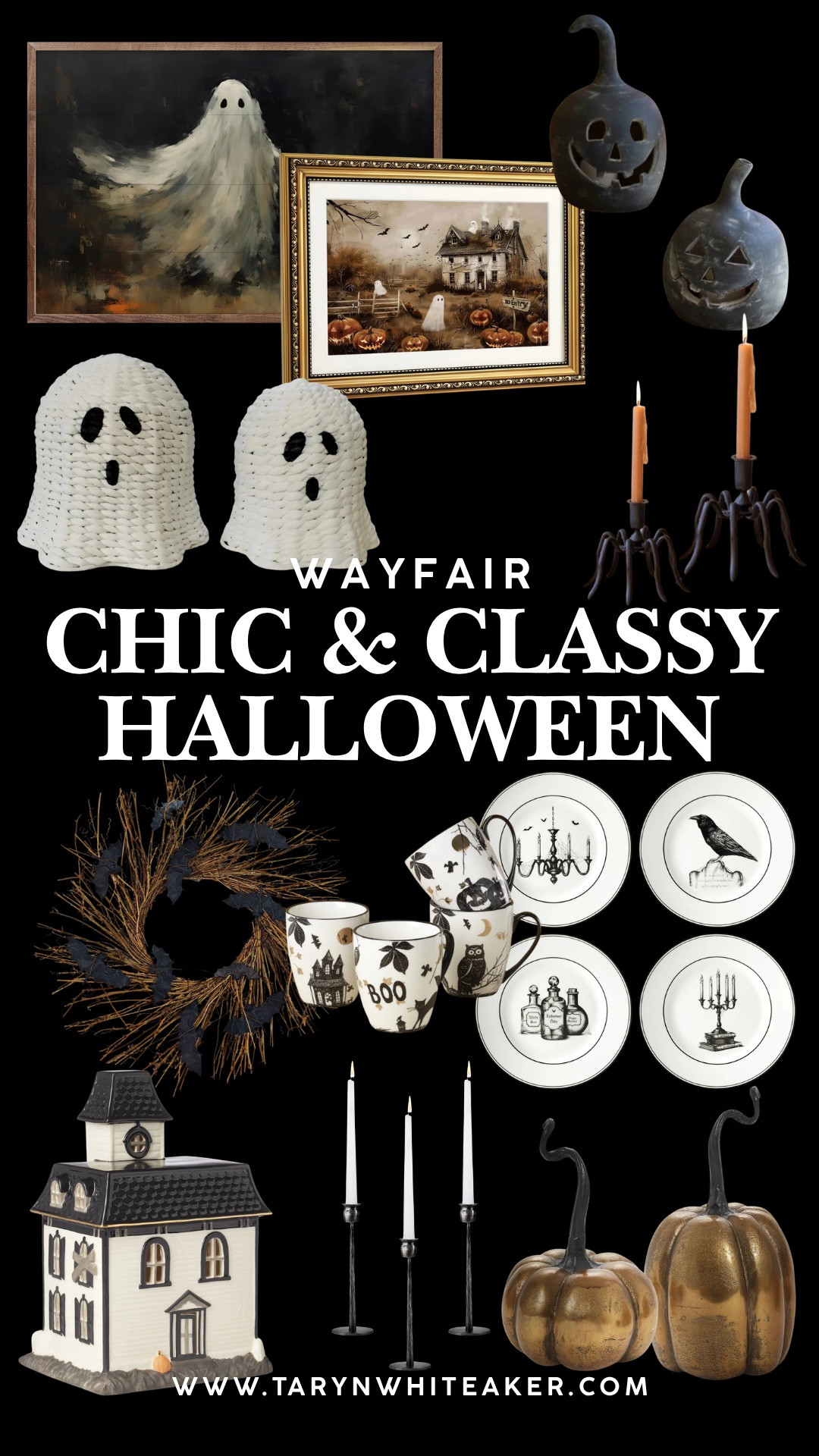 Halloween decor, but make it chic 👻🖤 These Wayfair finds are the perfect mix of spooky and stylish with ghost accents, moody artwork, pumpkins and classic black details.

#LTKSeasonal #LTKHome