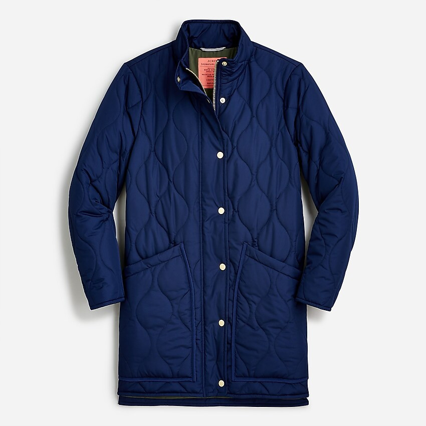 New quilted cocoon puffer coat | J. Crew US
