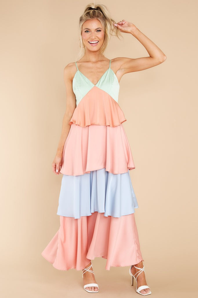 Leave You Speechless Orange Multi Dress | Red Dress 