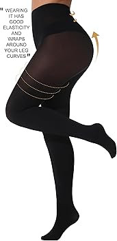 VEBZIN All-matching Women's 80 Denier Tights, Soft Opaque Tights for Women | Amazon (US)