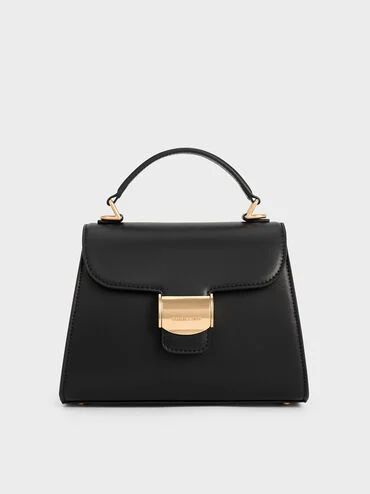 Violetta Trapeze Top Handle Bag | Charles & Keith US