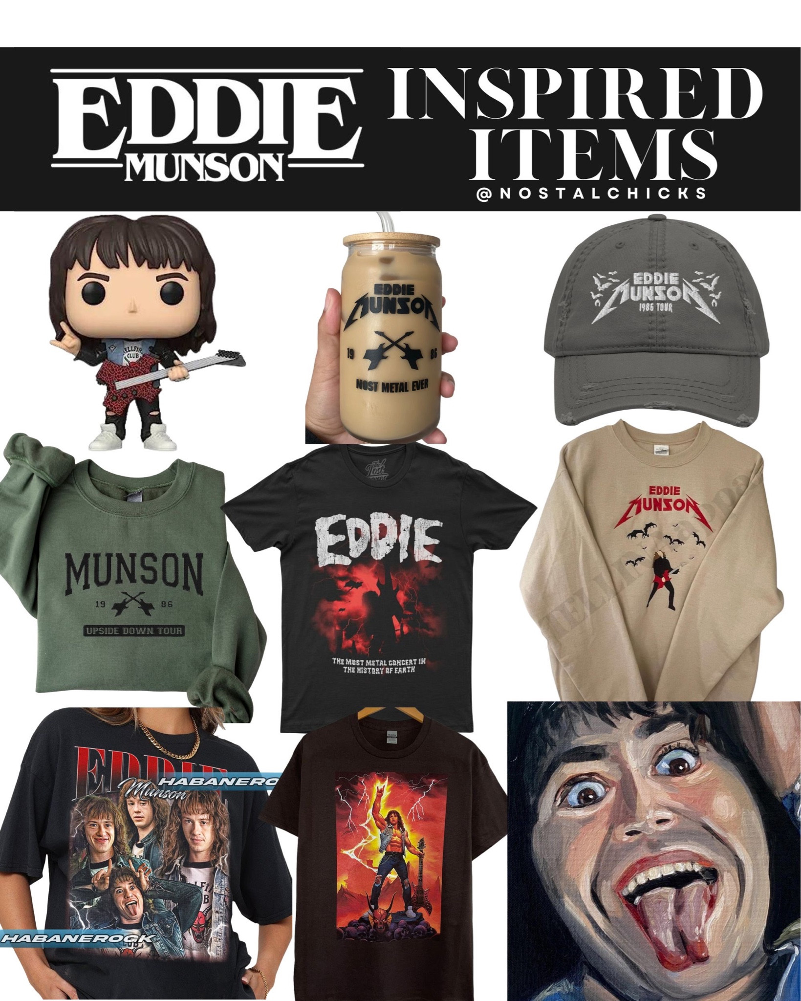 Eddie Munson inspired items 🖤
#strangerthings #netflix #eddiemunson