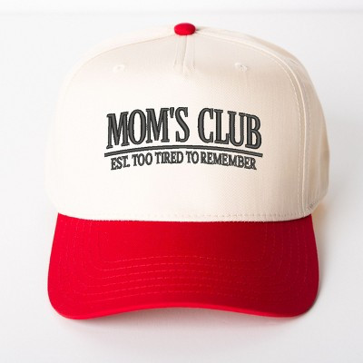 Embroidered Tired Mom's Club - Women's Canvas Trucker Hat | Target