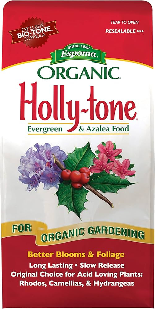 Espoma Organic Holly-Tone 4-3-4 Natural & Organic Evergreen & Azalea Plant Food; 4 lb. Bag; The O... | Amazon (US)