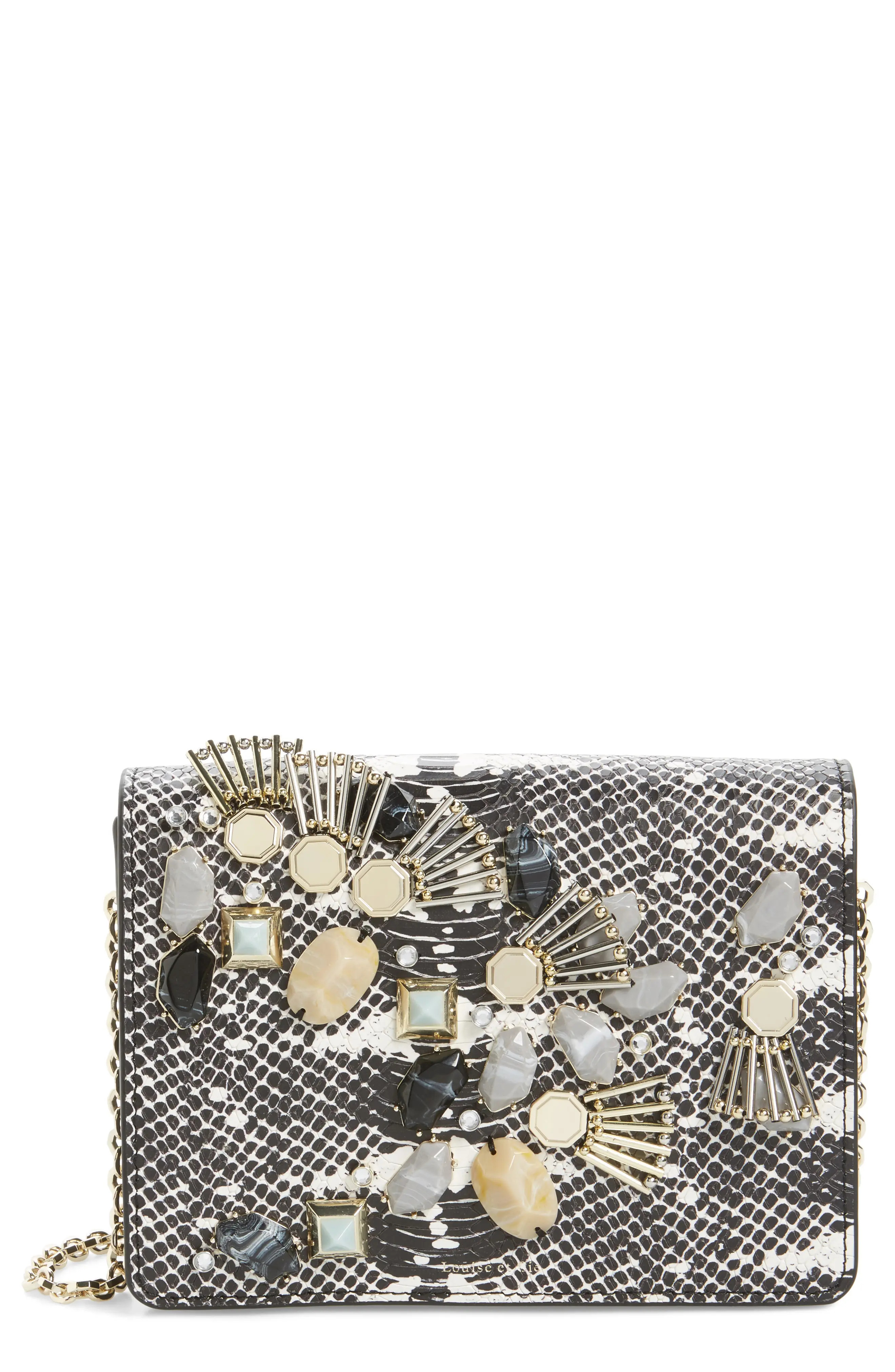 Sonye Embellished Leather Shoulder Bag | Nordstrom